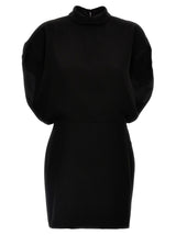 Max Mara Querce Black Triacetate Short Dress