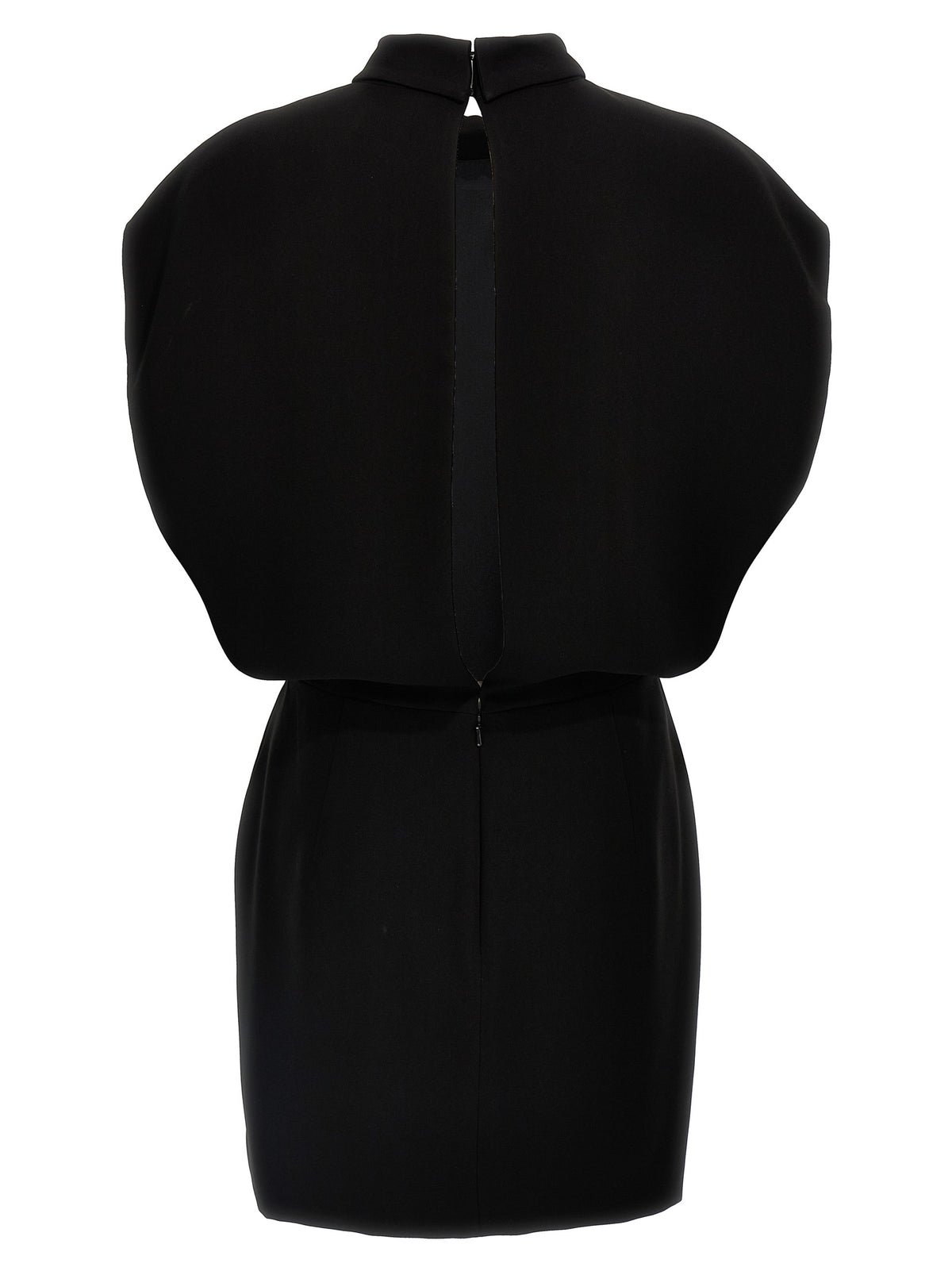 Max Mara Querce Black Triacetate Short Dress