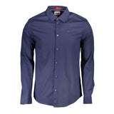 Chemise en Coton Bleue pour Hommes Tommy Hilfiger