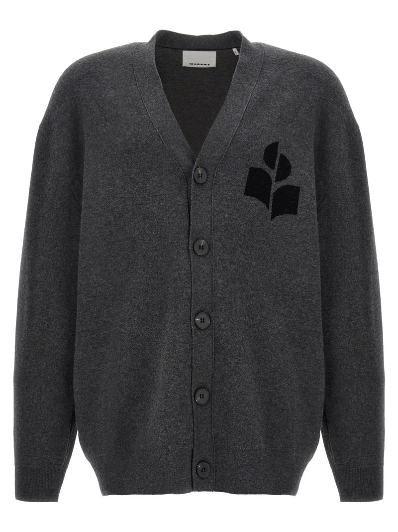 Isabel Marant Curtis Gray Cotton Cardigan for Men