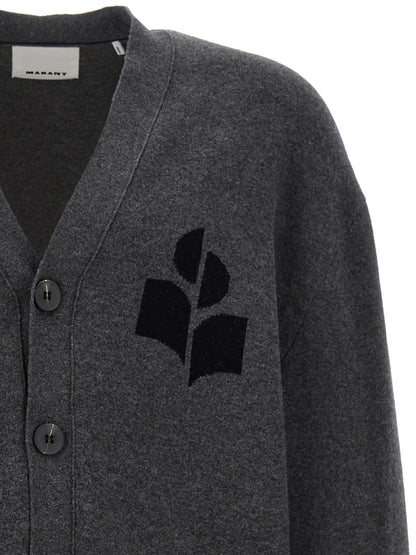 Isabel Marant Gray Cotton Cardigan