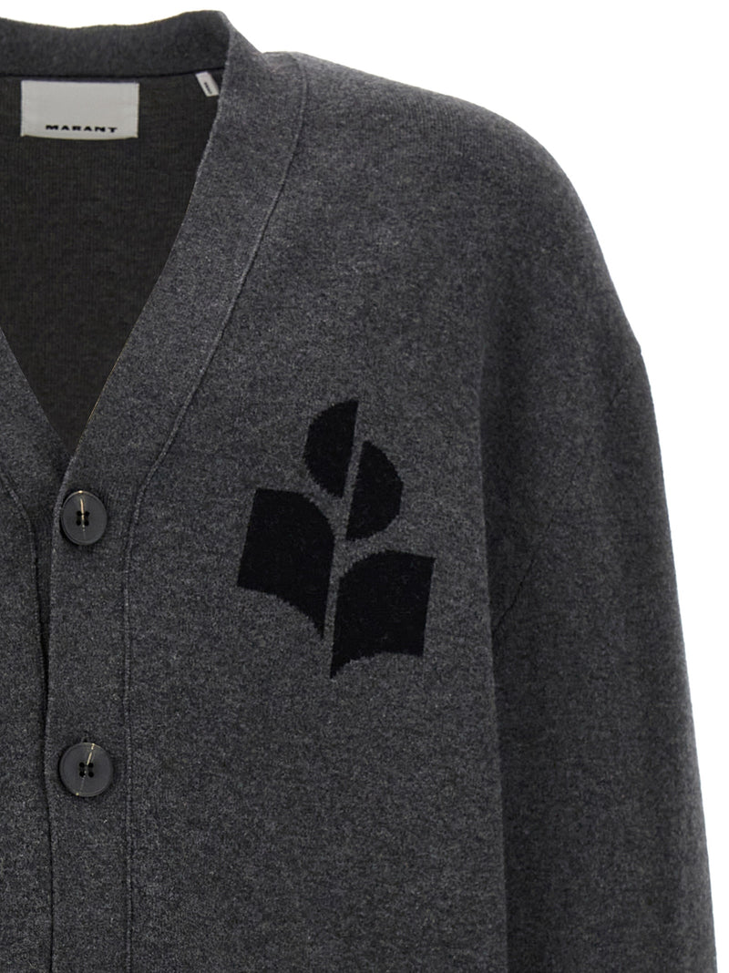 Isabel Marant Curtis Gray Cotton Cardigan for Men