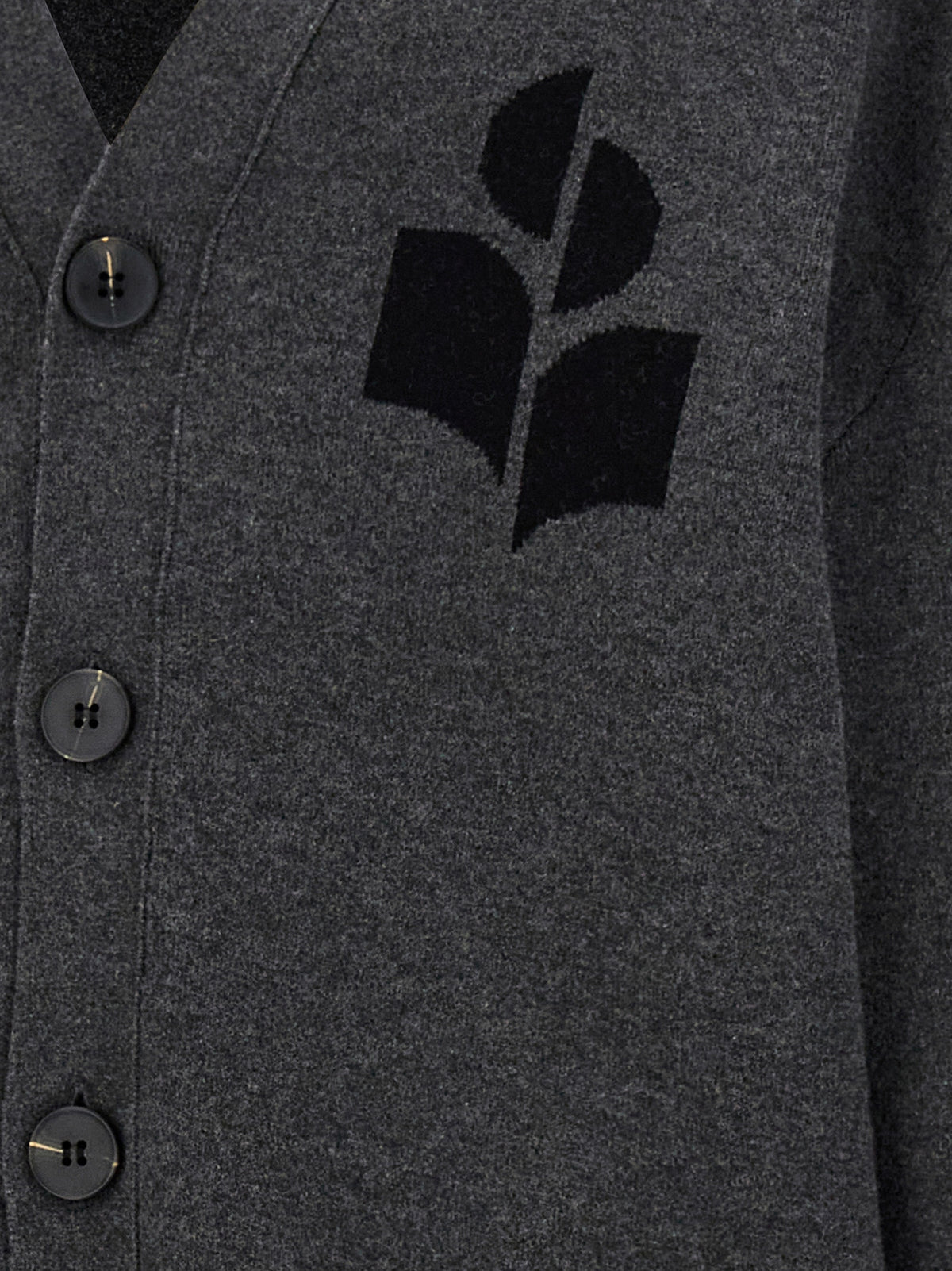 Isabel Marant Curtis Gray Cotton Cardigan for Men