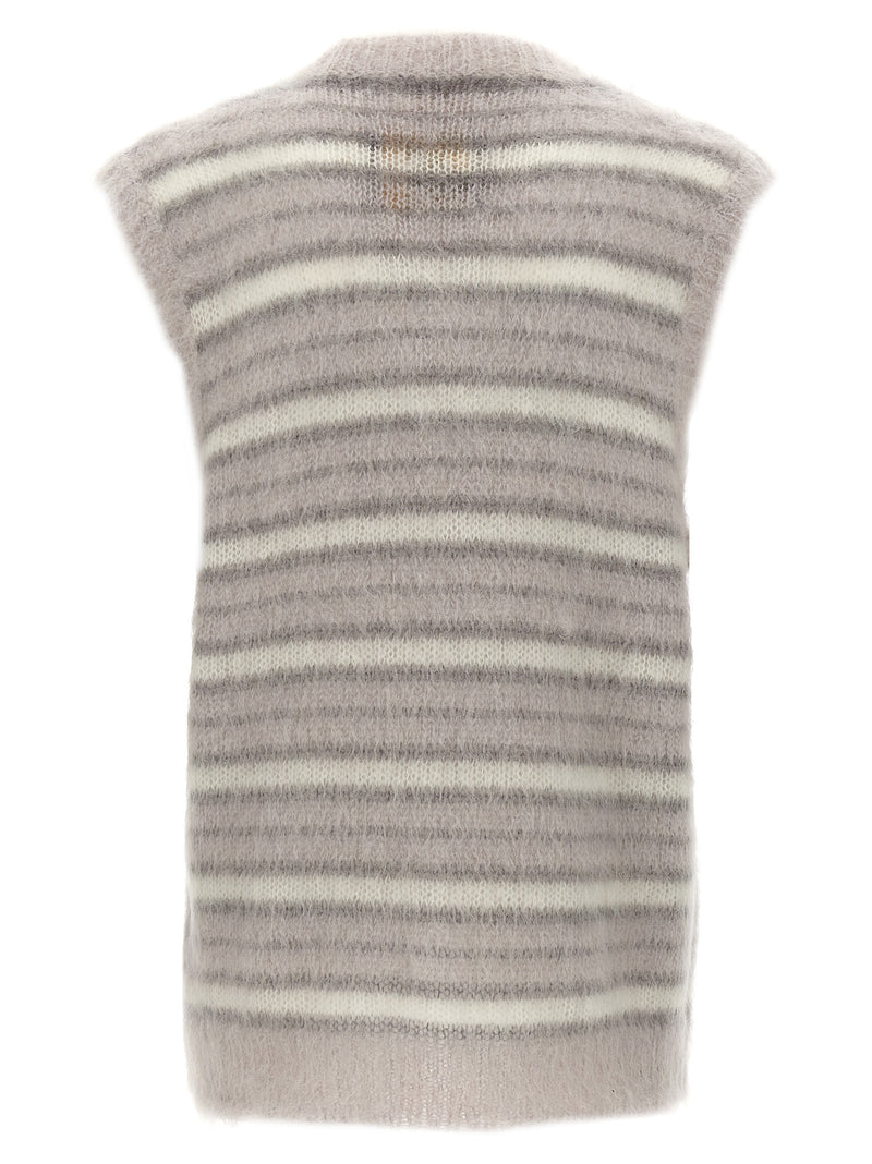 Marni Gray Mohair Sweatshirt - Fuzzy Wuzzy Vest