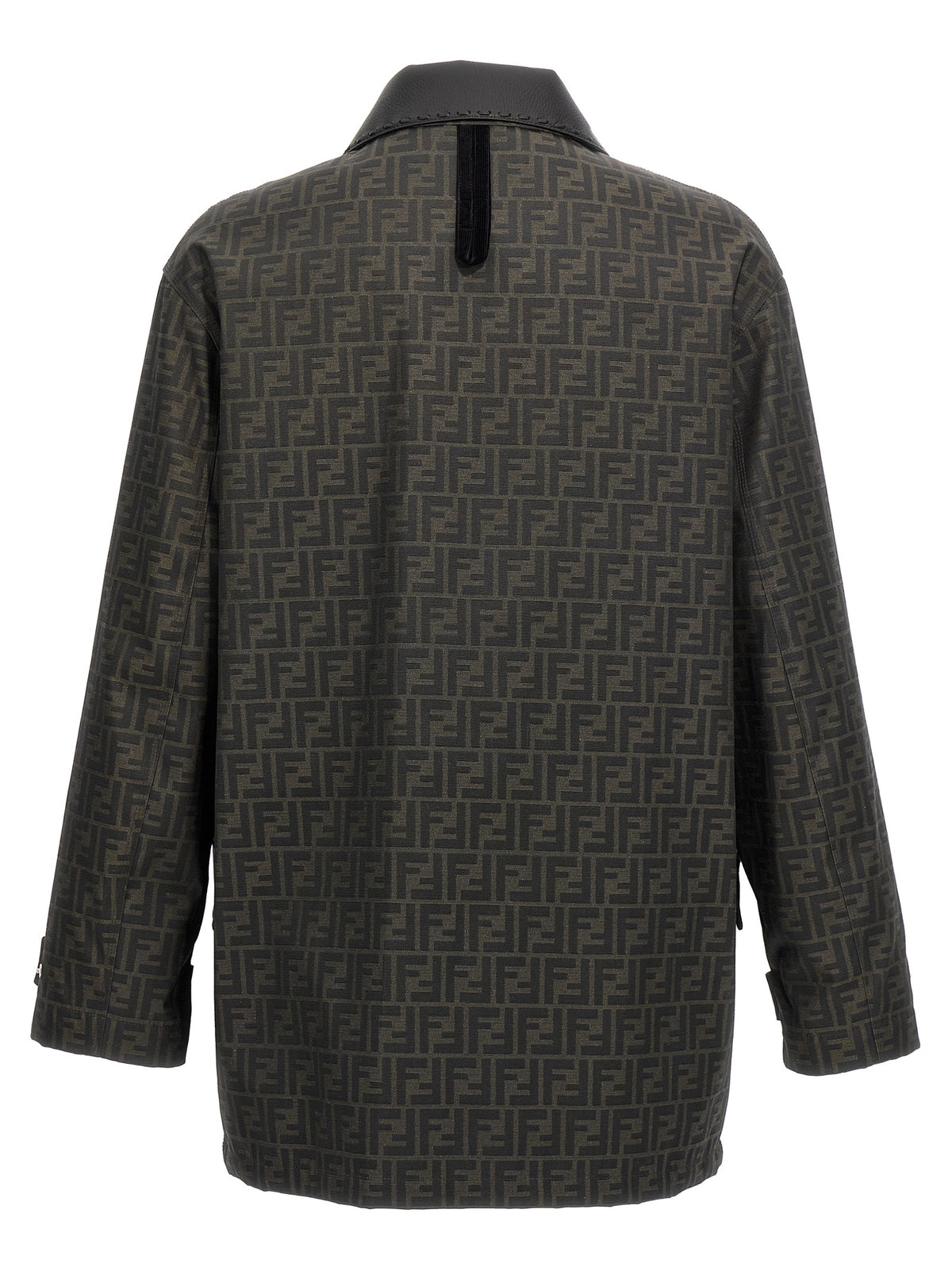Fendi Brown Polyester Full-Length Jacket