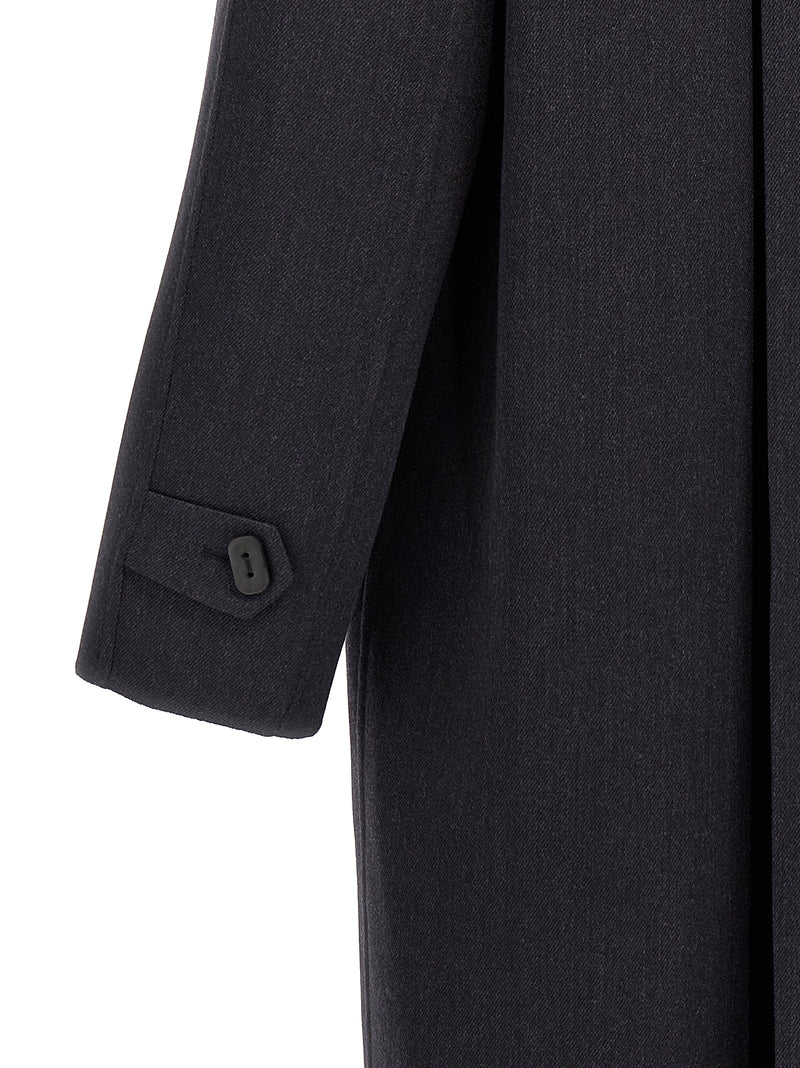 Fendi Blue Virgin Wool Coat for Men