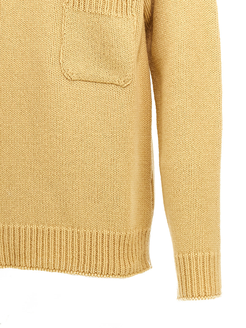 Marni Bicolor Wool Cardigan - Luxurious Yellow Sweater for Men