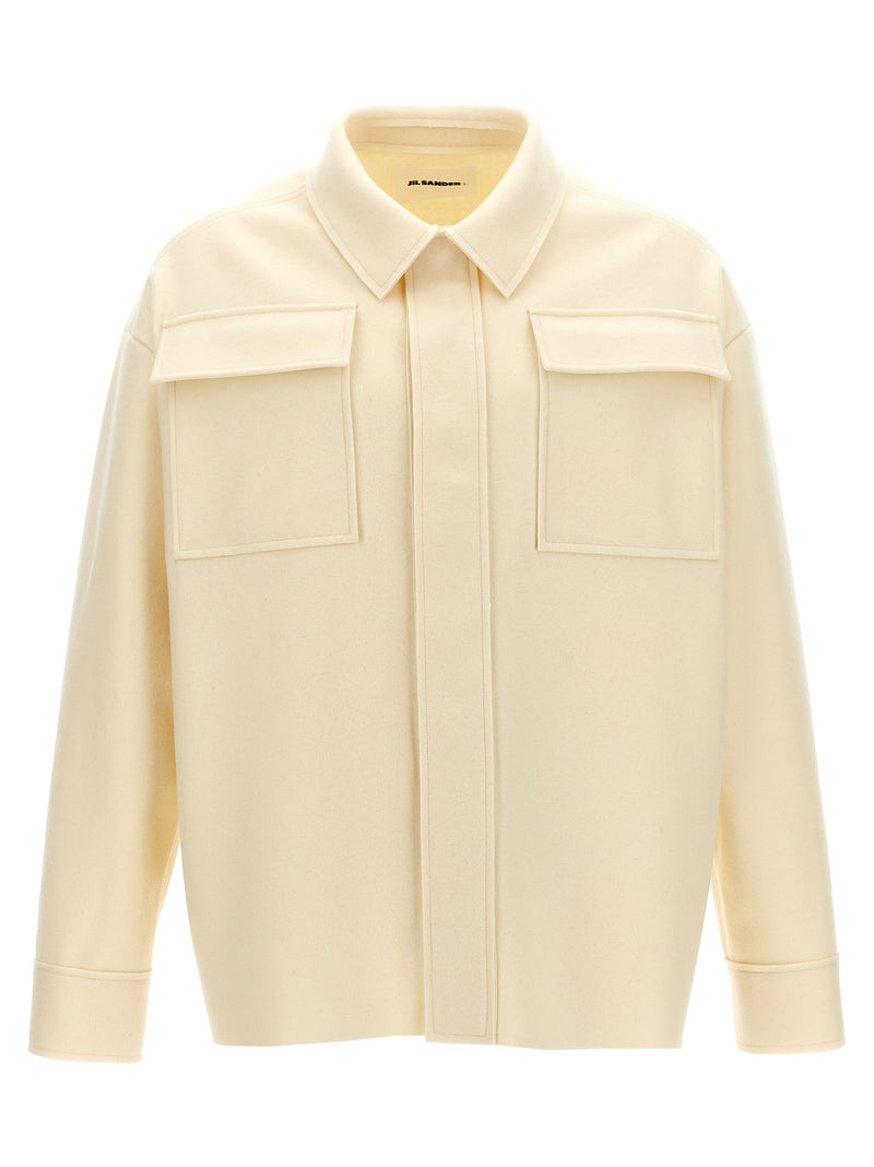 Jil Sander White Wool Blouse - Stylish and Versatile