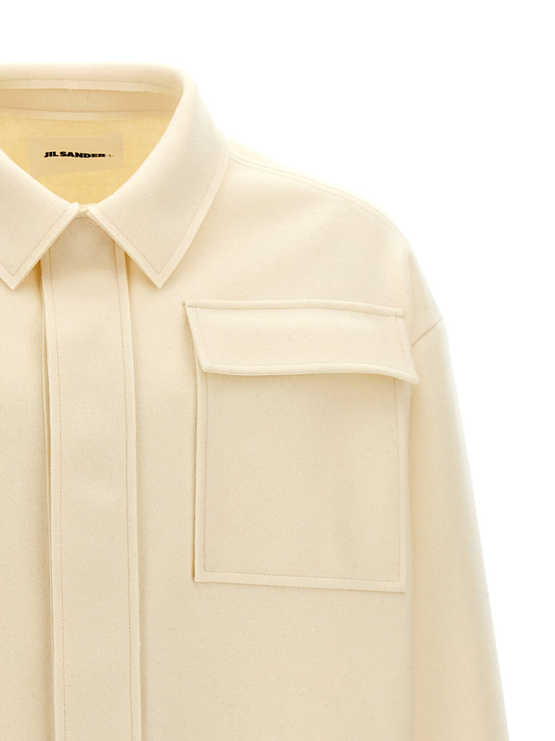 Jil Sander White Wool Blouse - Stylish and Versatile
