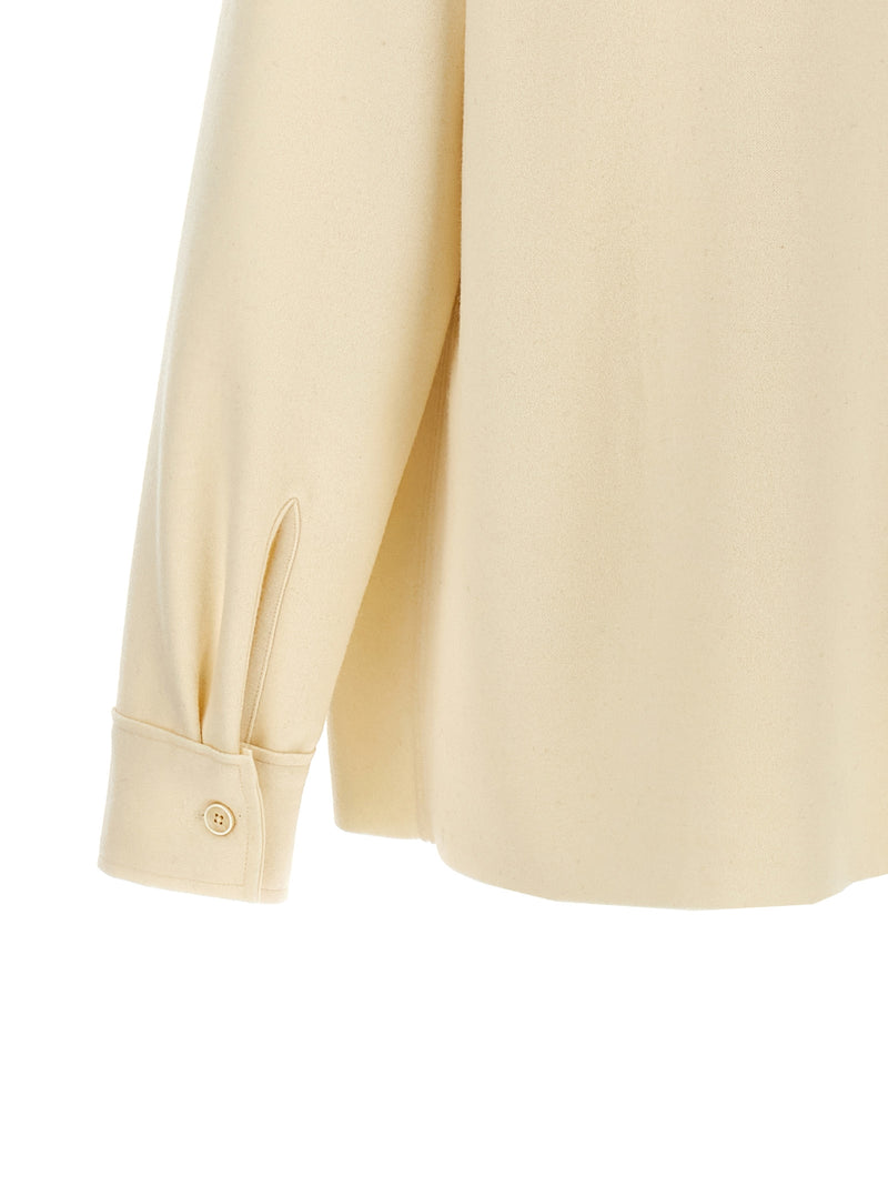 Jil Sander White Wool Blouse - Stylish and Versatile