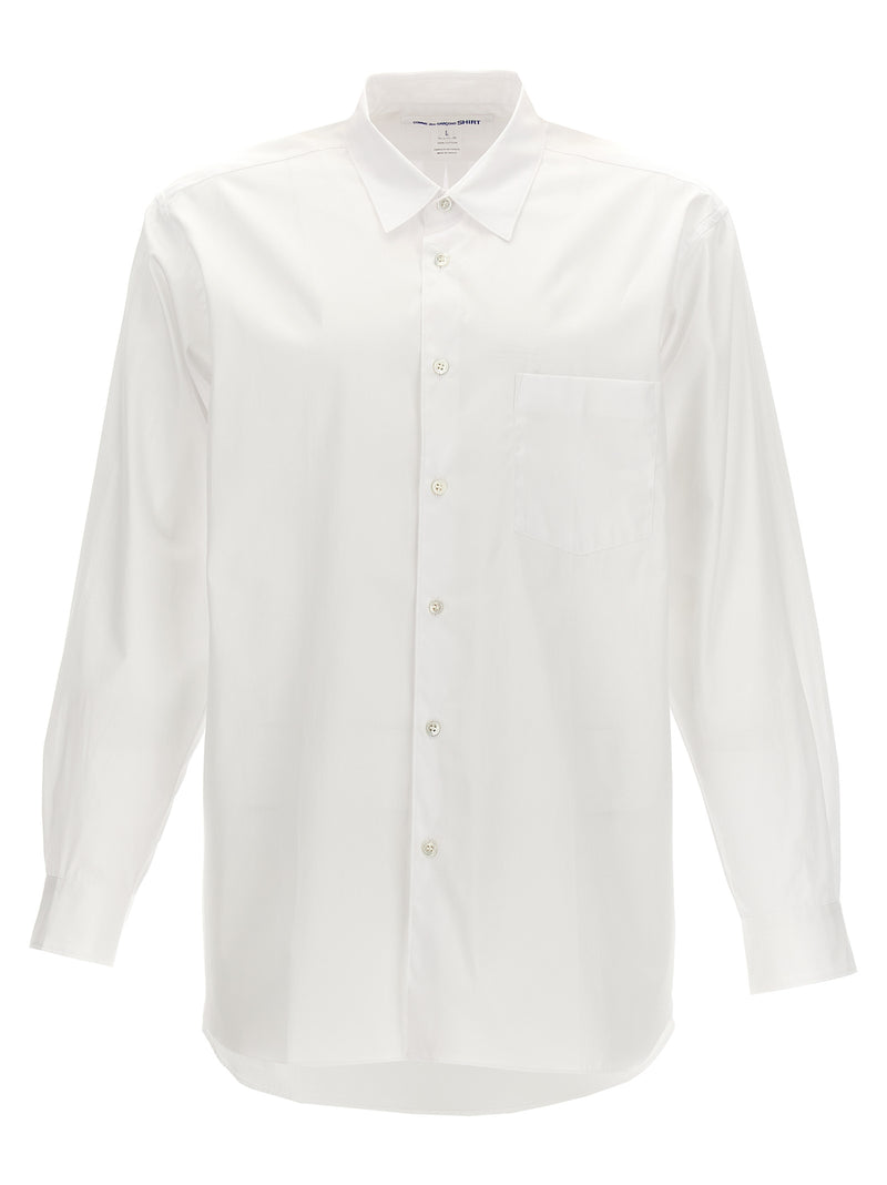 Comme Des Garçons White Cotton Blouse - Timeless Style
