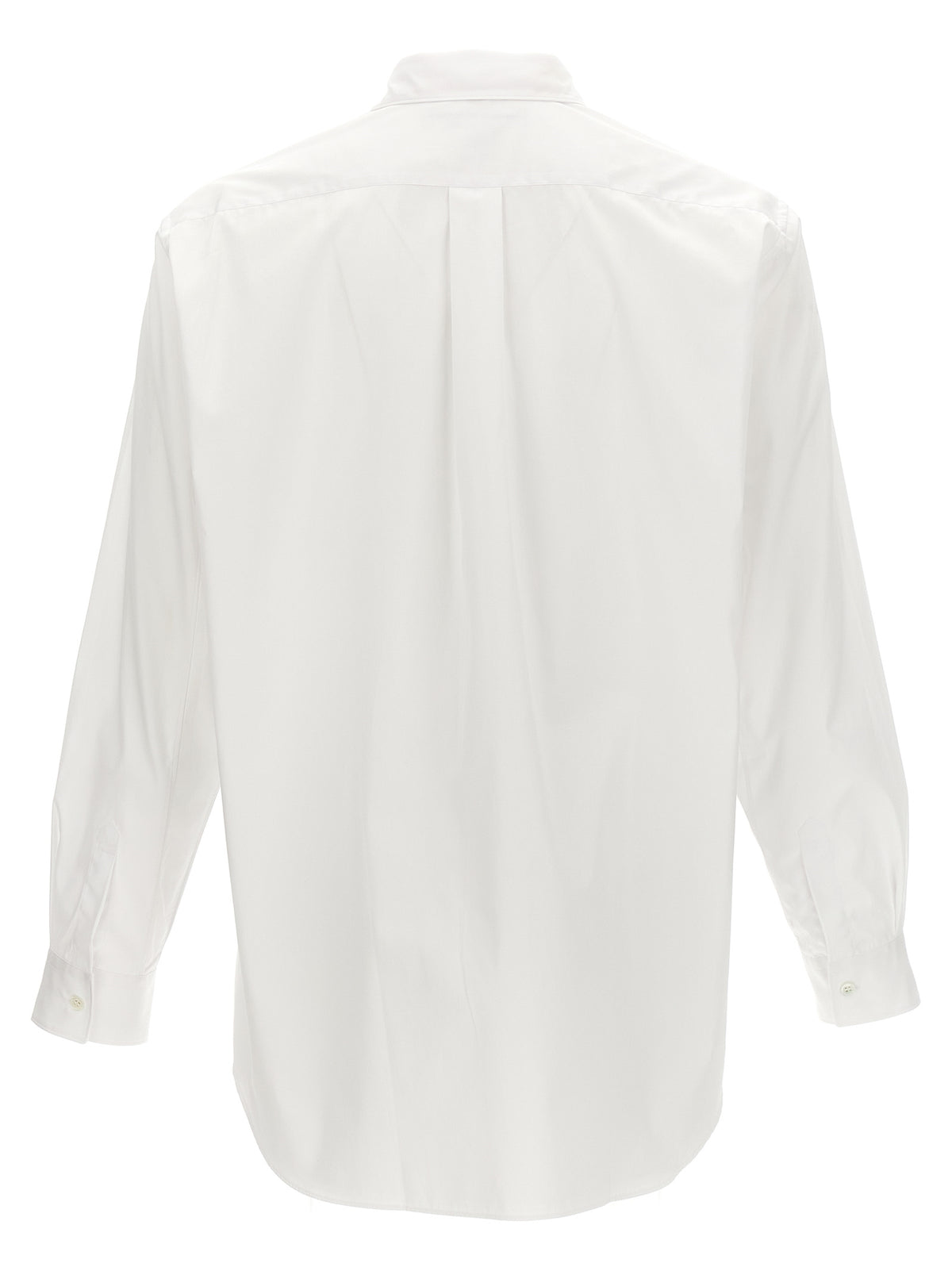 Comme Des Garçons White Cotton Blouse - Timeless Elegance