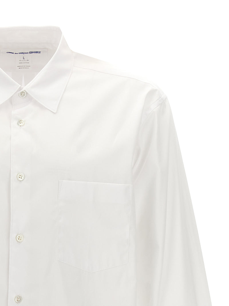 Comme Des Garçons White Cotton Blouse - Timeless Style