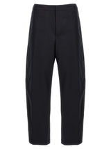 Jil Sander Blue Cotton Casual Pants for Men