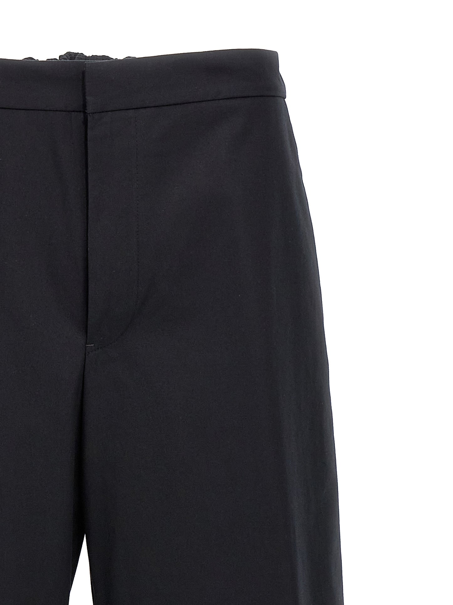 Jil Sander Blue Cotton Casual Pants