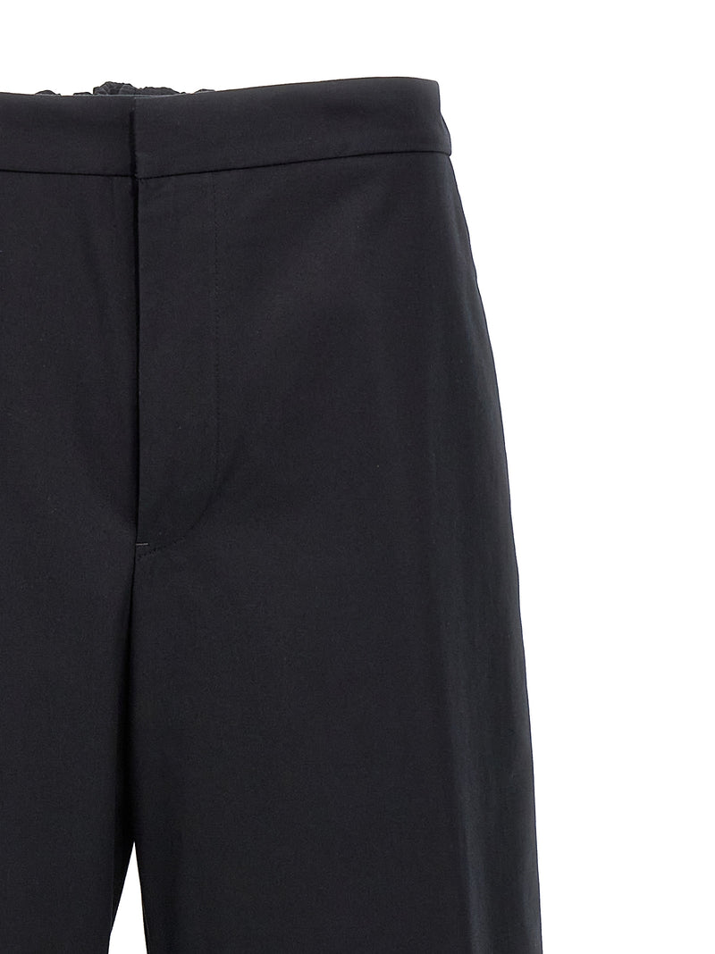 Jil Sander Blue Cotton Casual Pants for Men