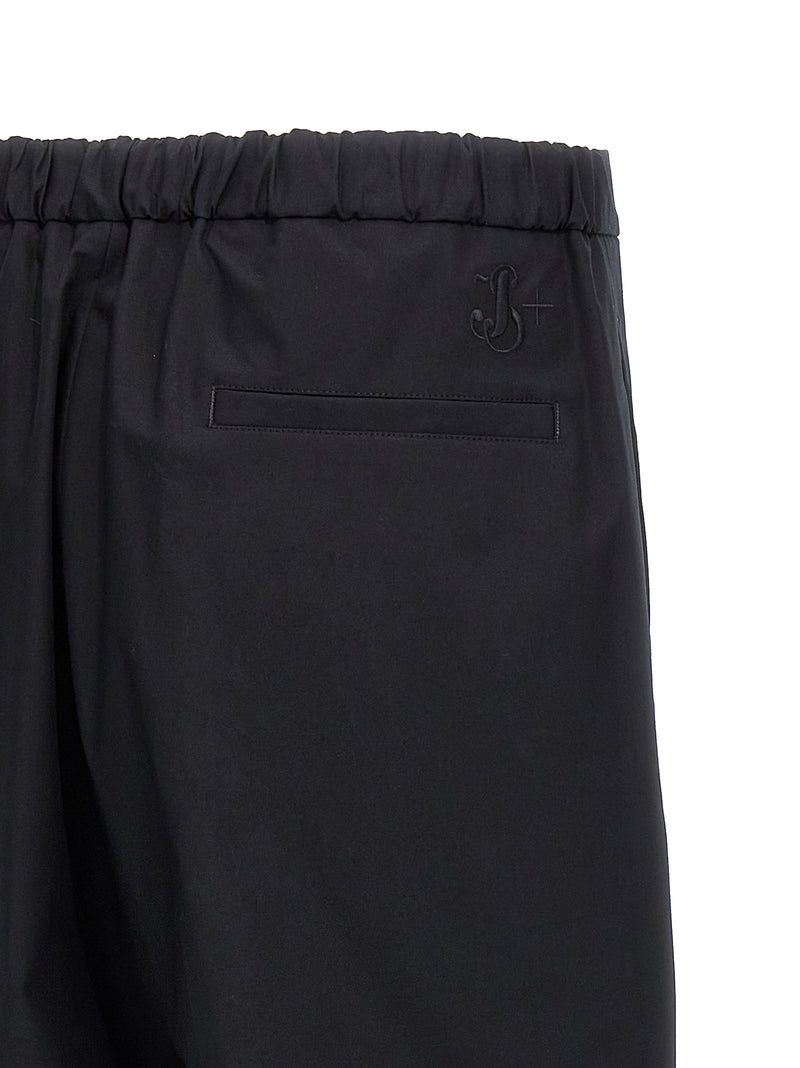 Jil Sander Blue Cotton Casual Pants for Men
