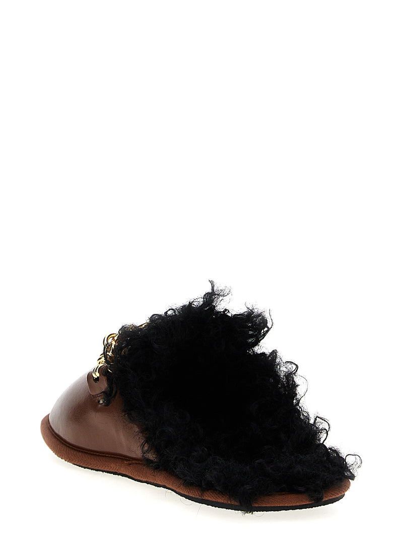 Stella McCartney Backless Ryder Brown Polyethylene Mules