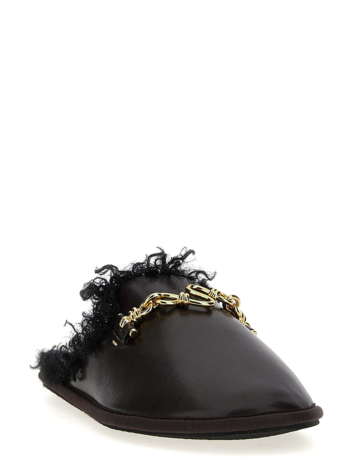 Stella McCartney Backless Ryder Brown Polyethylene Mules