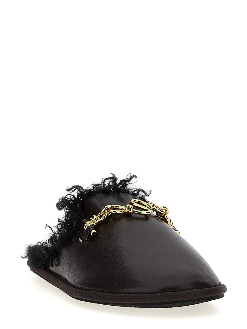 Stella McCartney Backless Ryder Brown Polyethylene Mules