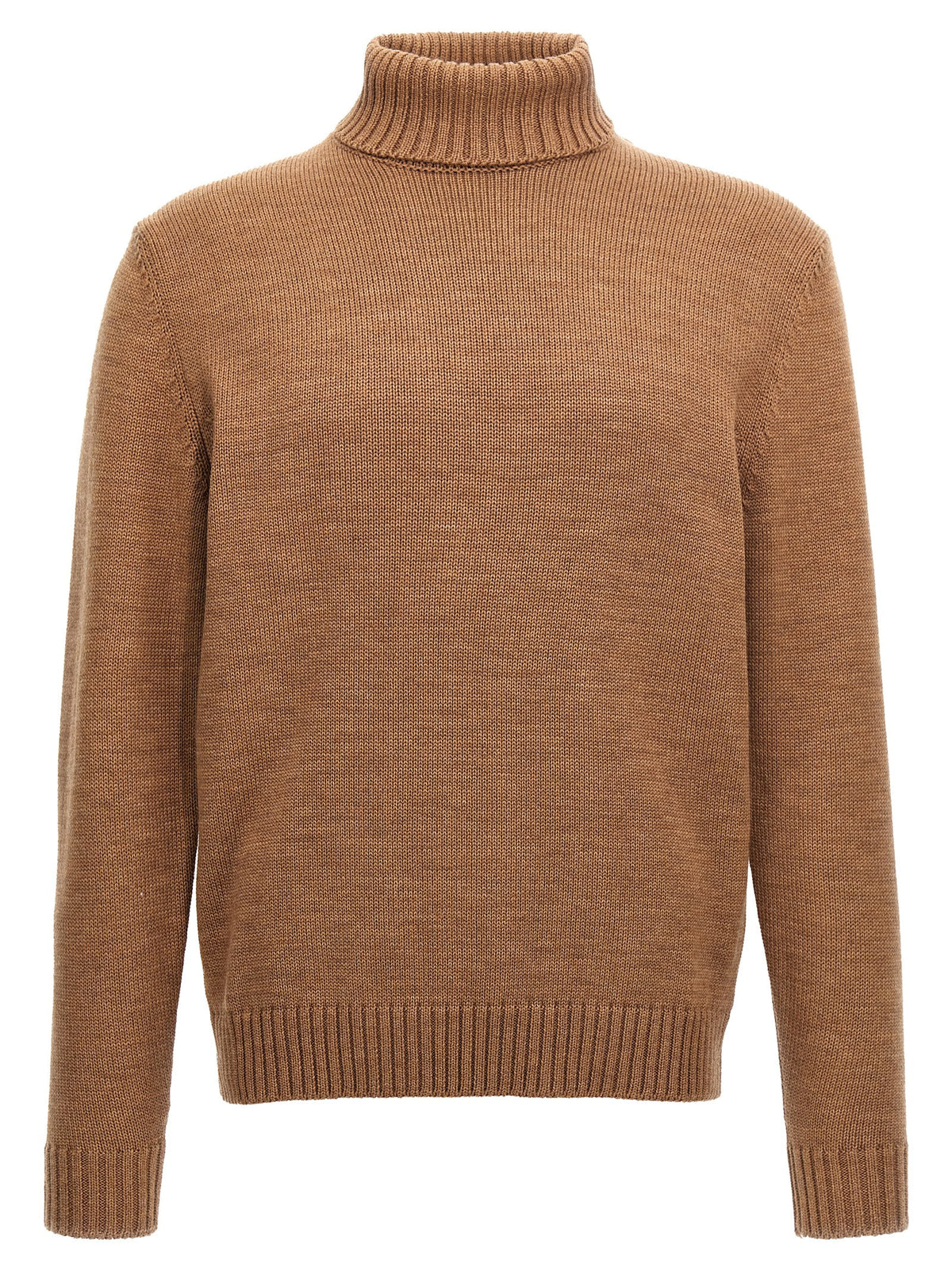 ZANONE Brown Virgin Wool Cardigan for Men