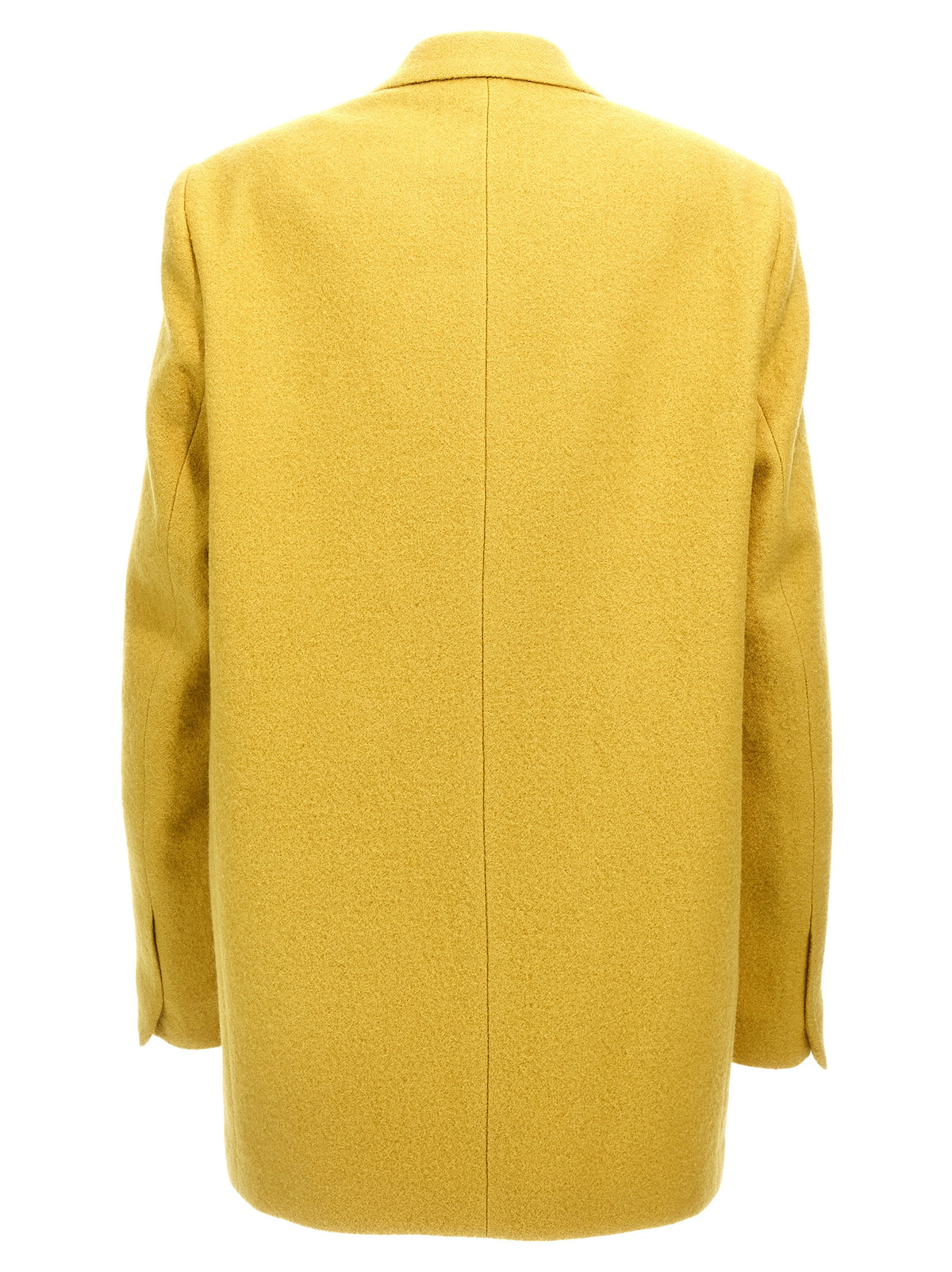 Dries Van Noten Blink Bicolor Wool Blazer in Yellow