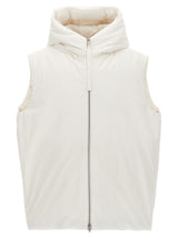 Jil Sander White Polyester Sleeveless Jacket