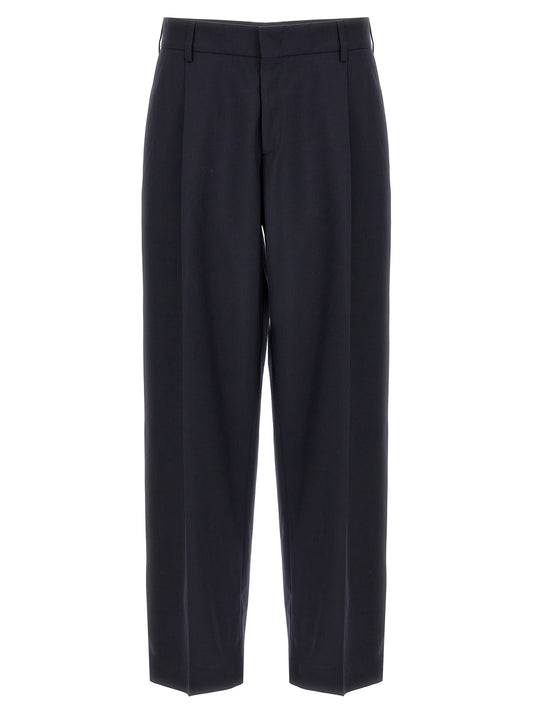 CELLAR DOOR Blue Polyester Dress Pants