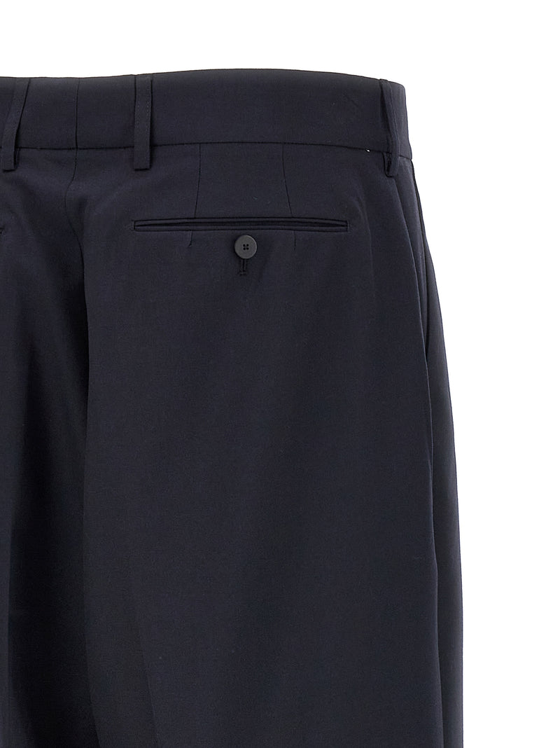 CELLAR DOOR Blue Polyester Dress Pants for Men