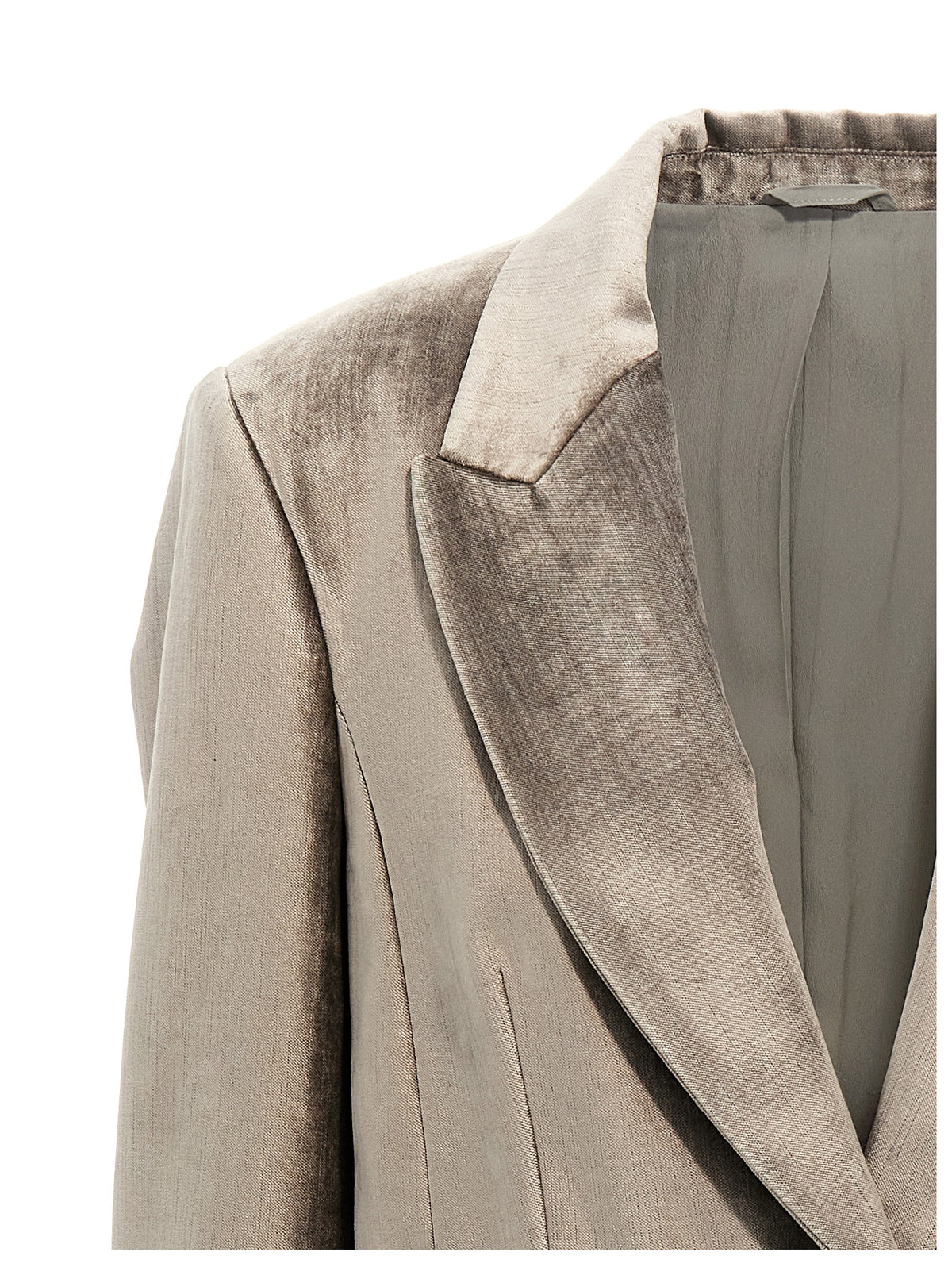 Brunello Cucinelli Gray Cotton Blazer for Women