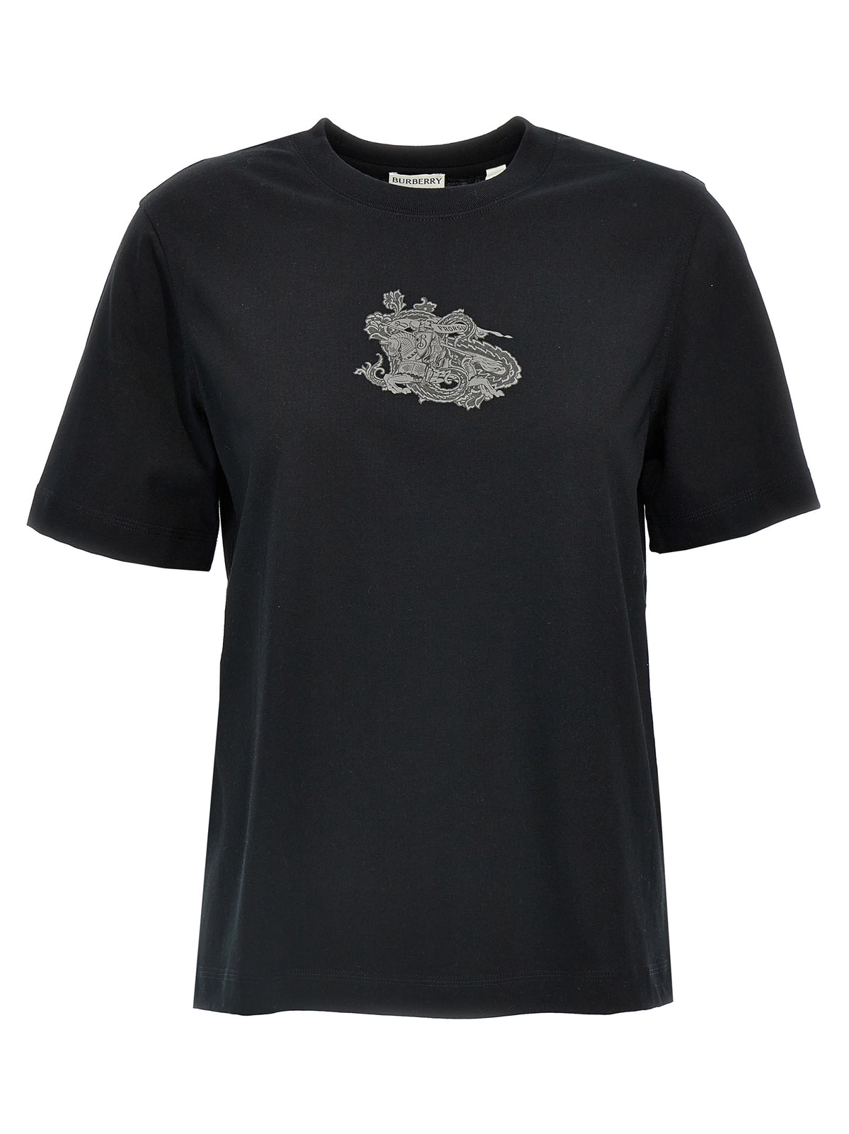 Burberry Black Cotton T-Shirt for Women - XS