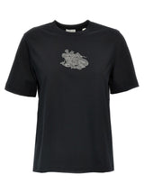 Burberry Black Cotton T-Shirt for Women - XS