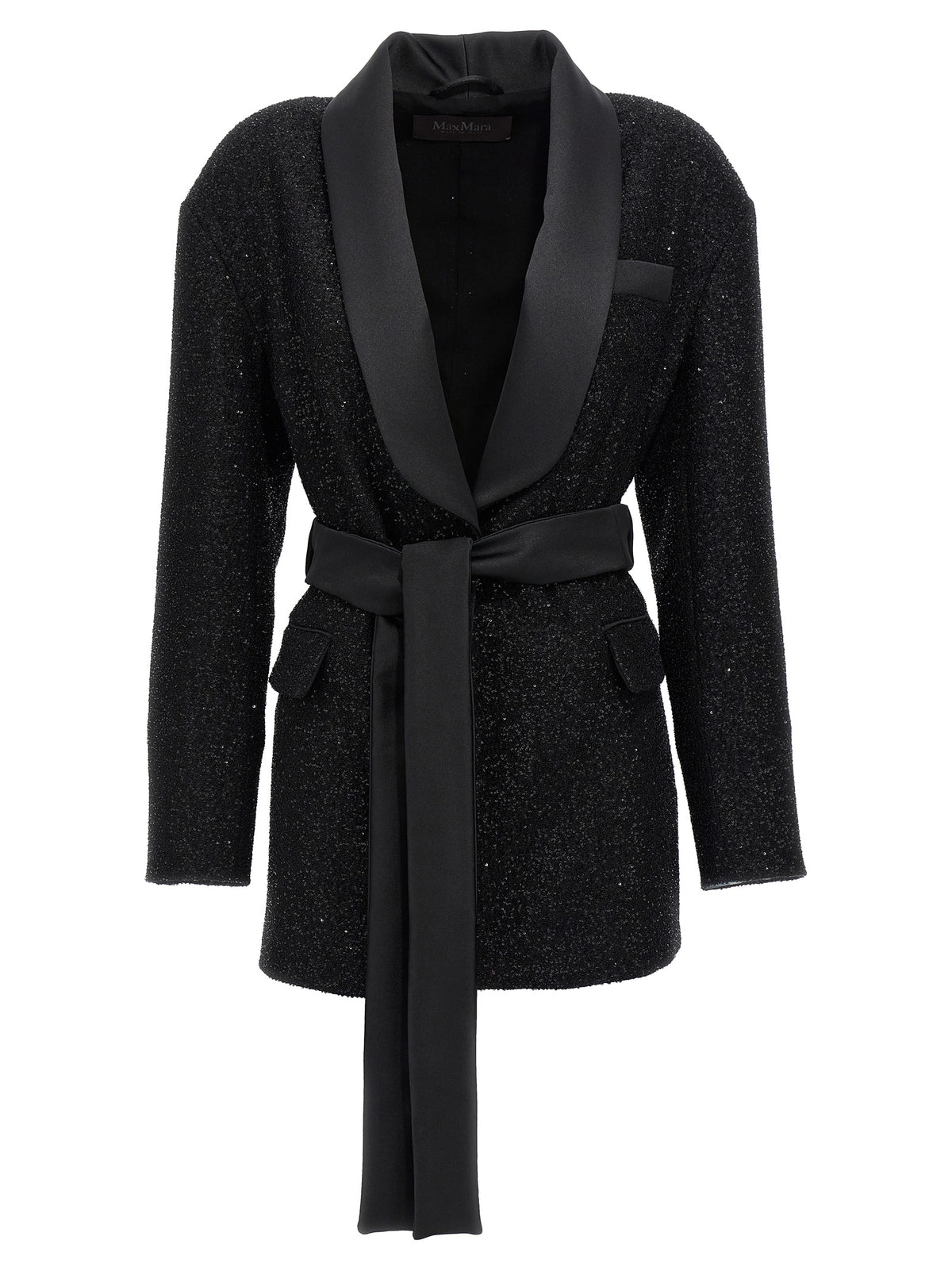 Max Mara 'Pau' Black Viscose Blazer