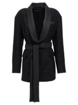 Max Mara 'Pau' Black Viscose Blazer