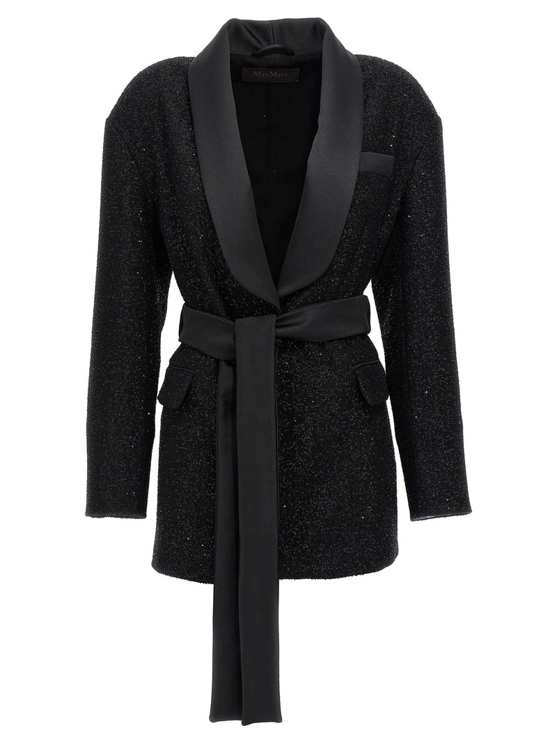 Max Mara Pau Black Viscose Blazer