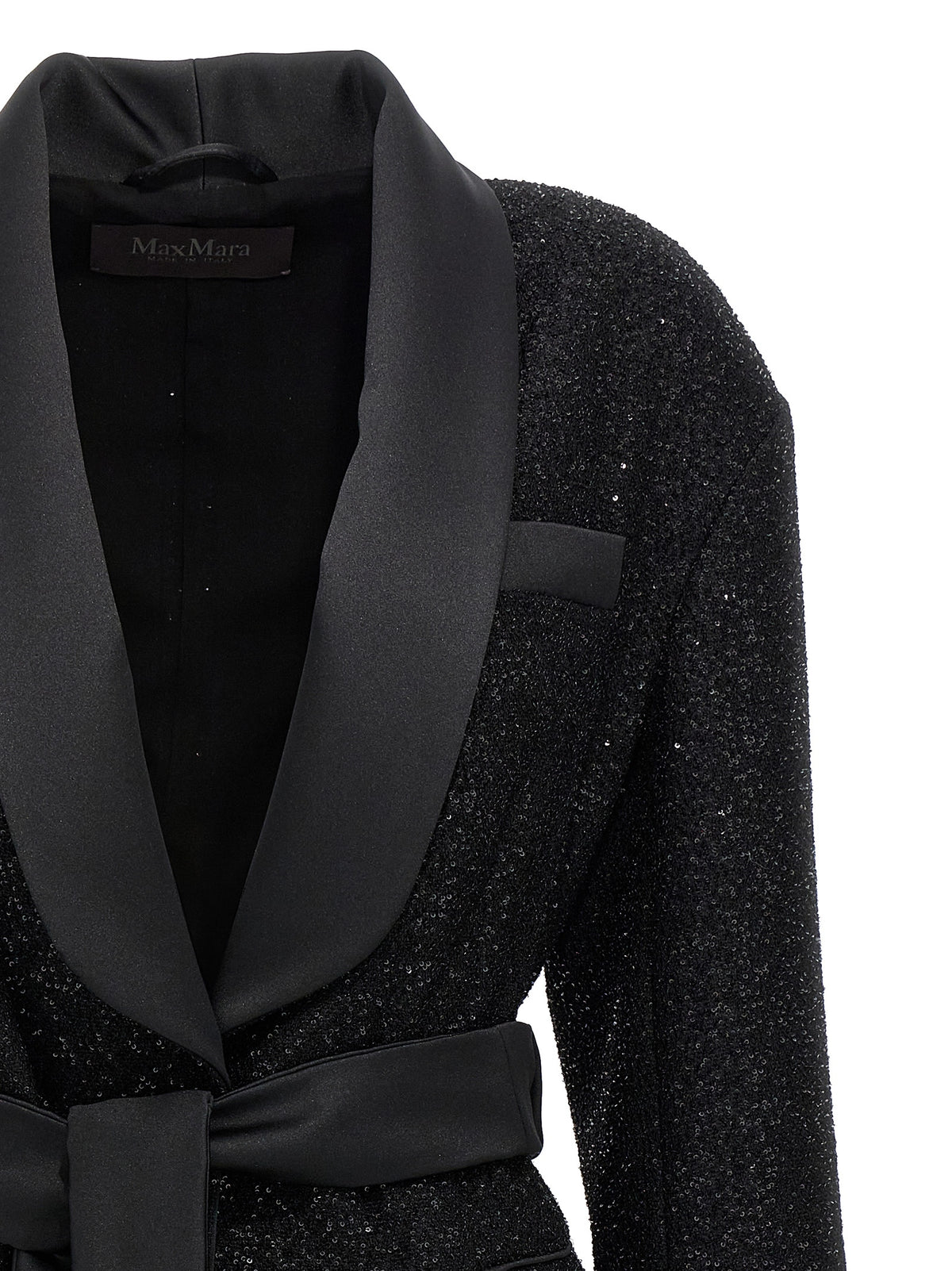 Max Mara 'Pau' Black Viscose Blazer