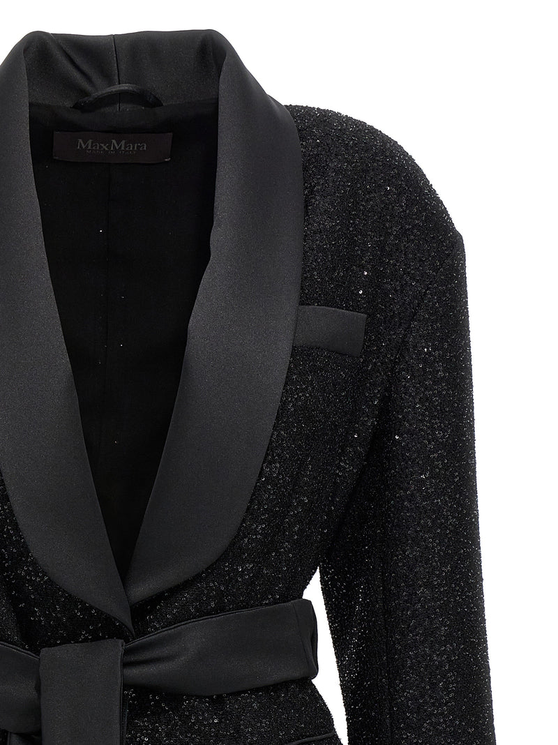 Max Mara Pau Black Viscose Blazer