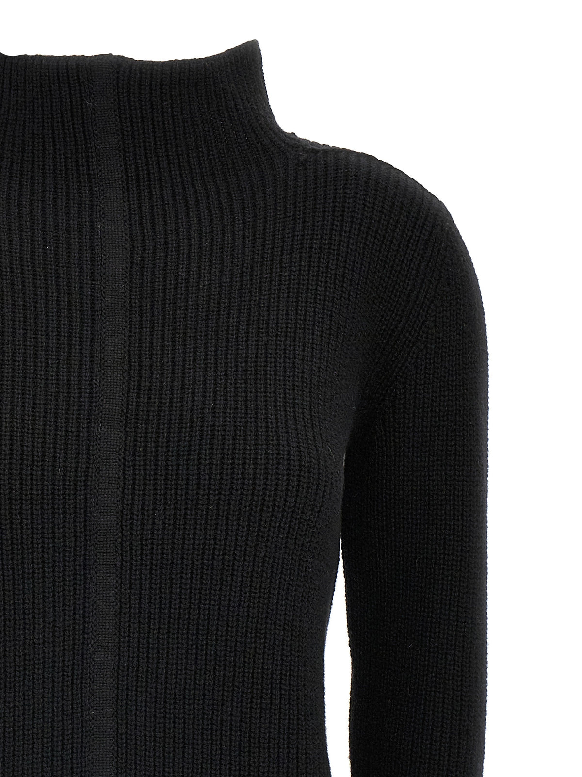 Rick Owens Black Cashmere Cardigan - Headon Dbl Sweater