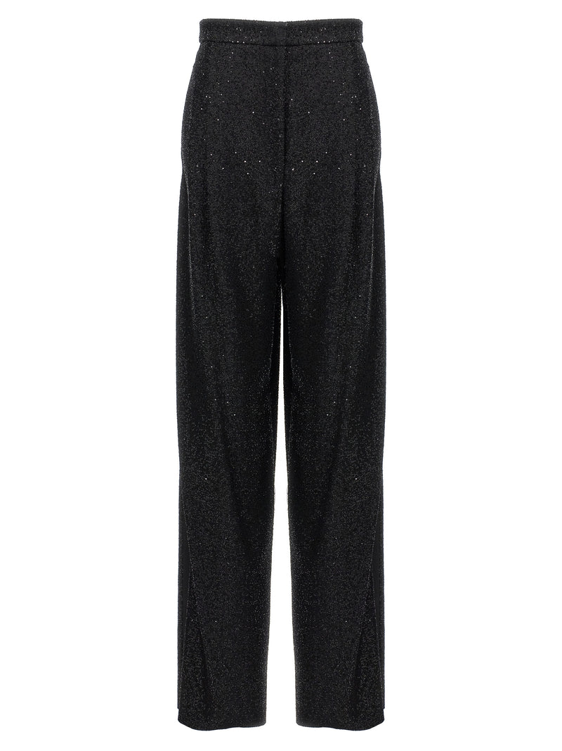 Max Mara Navigli Black Viscose Dress Pants