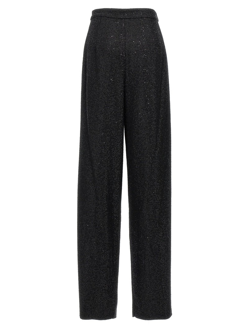 Max Mara Navigli Black Viscose Dress Pants