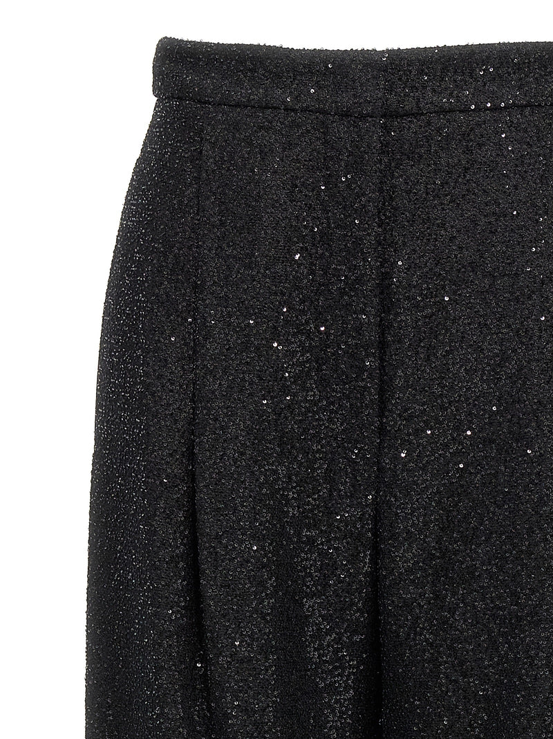 Max Mara Navigli Black Viscose Dress Pants