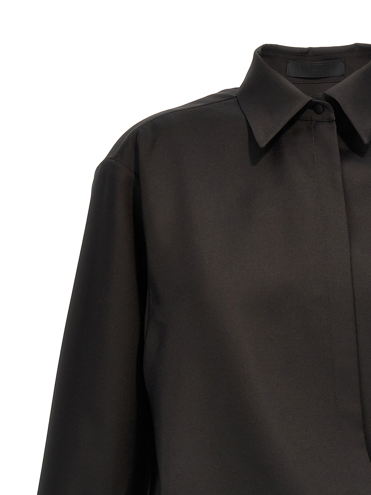 Valentino Garavani Black Wool Blouse - Elegant and Modern