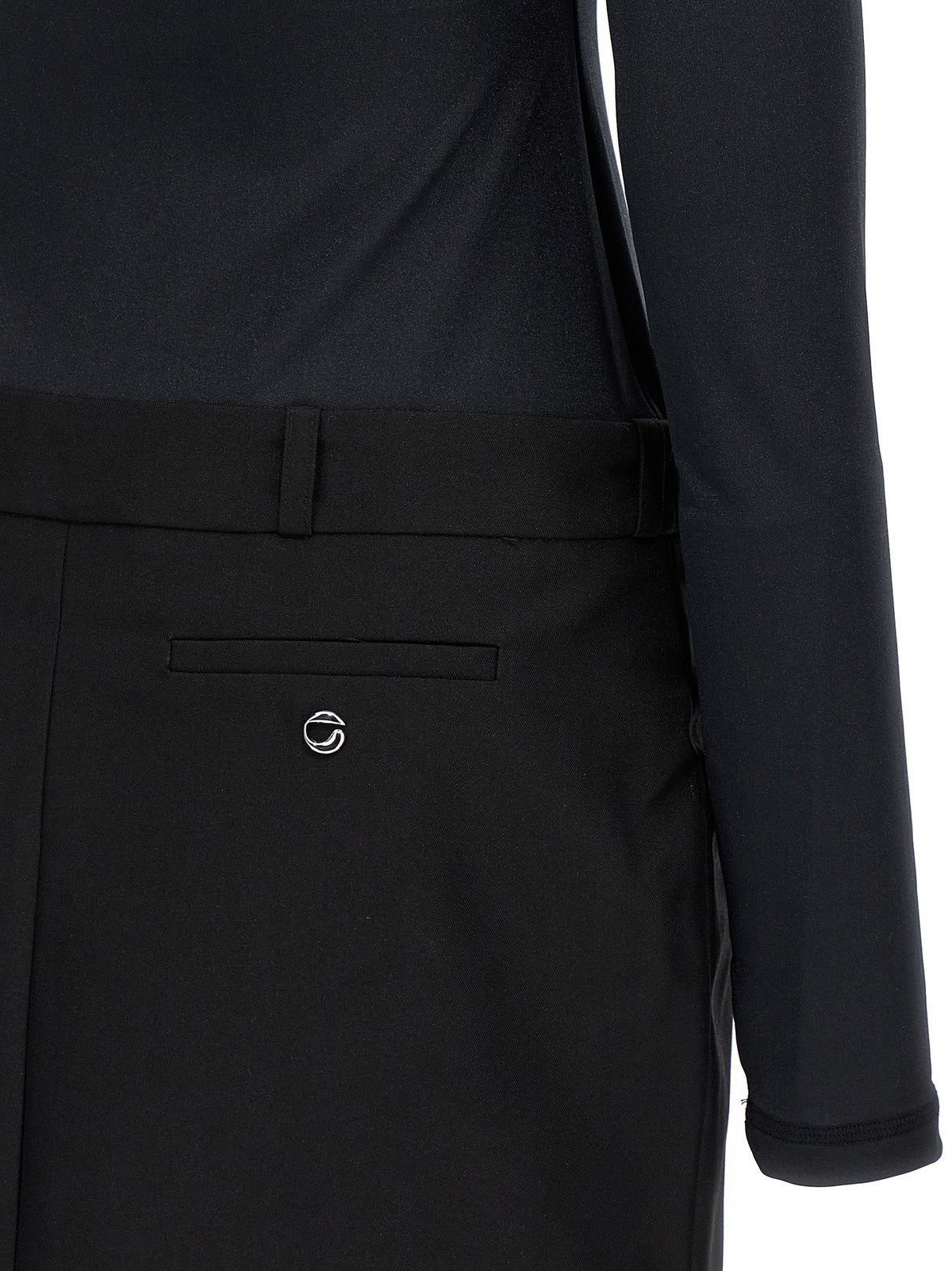 Coperni Black Polyester Short Dress - Sustainable Fashion Statement