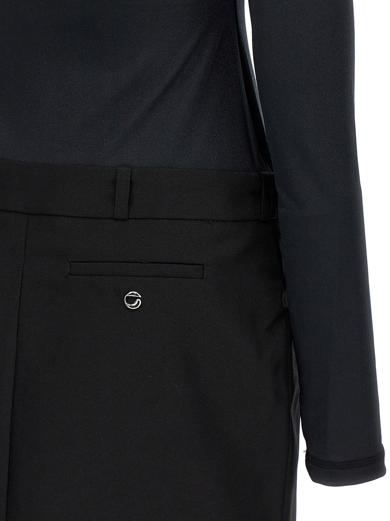 Coperni Black Polyester Short Dress - Sustainable Fashion Statement