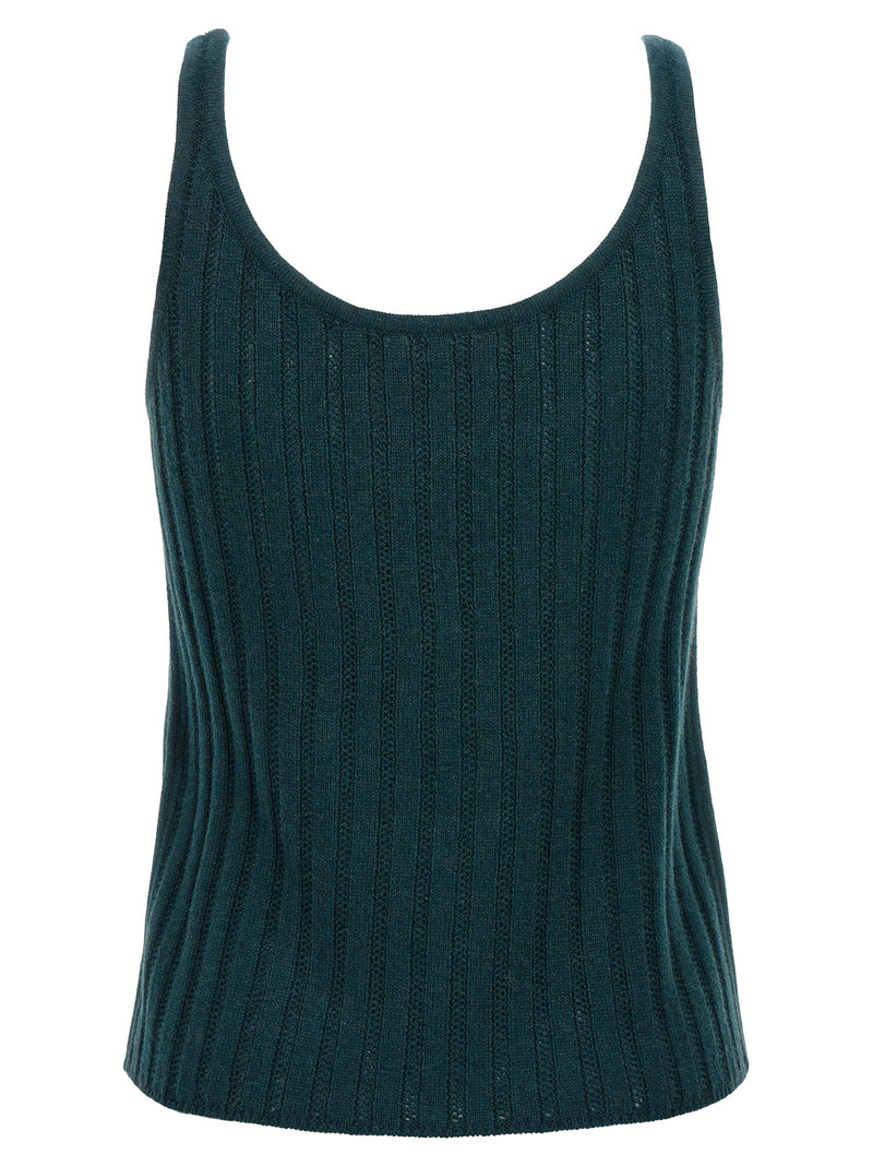 Eres Bicolor Wool Sleeveless T-Shirt