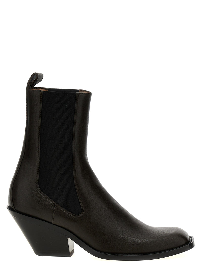 Khaite Brown Calfskin Chelsea Boots - Austin Model
