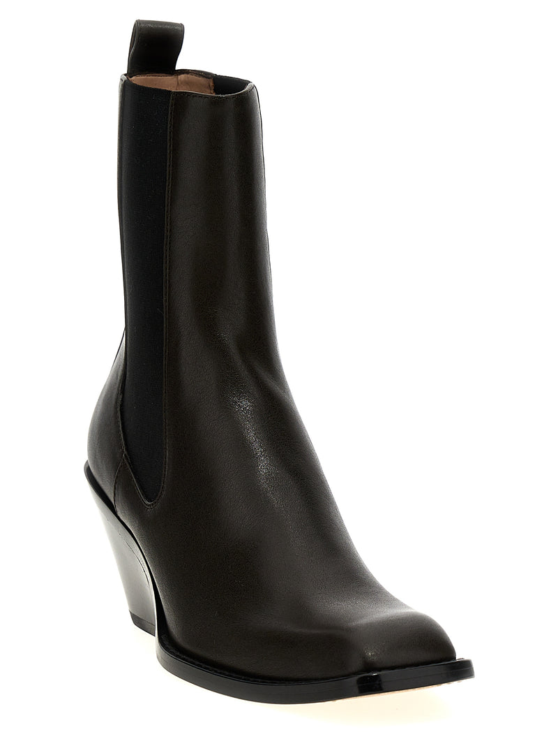 Khaite Brown Calfskin Chelsea Boots - Austin Model