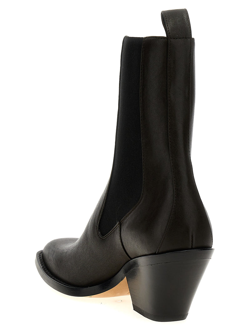 Khaite Brown Calfskin Chelsea Boots - Austin Model