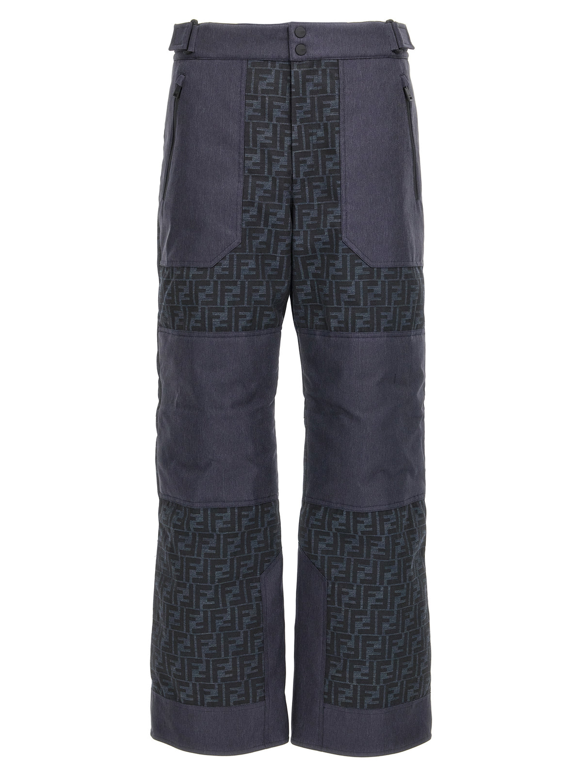 Fendi Blue Polyamide Sportswear Ski Pants for Men