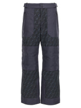Fendi Blue Polyamide Sportswear Ski Pants for Men